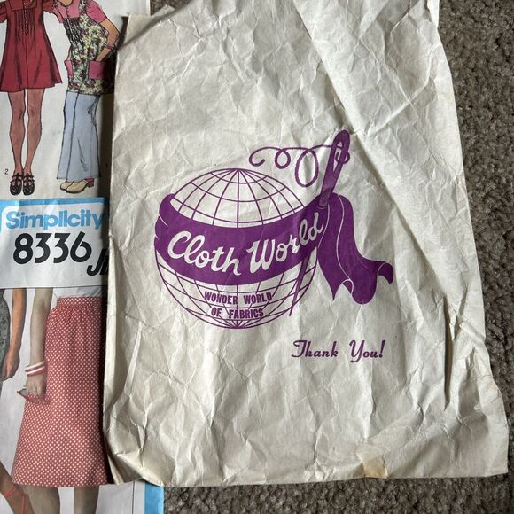 Vintage Lot Of 6 -1960s/1970s Simplicity Women’s Sewing Patterns & Cloth World - Picture 2 of 14